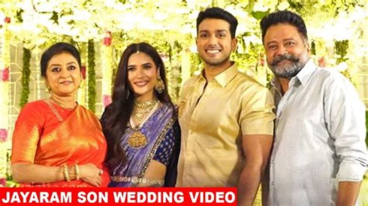 Jayaram's Son Marries! Witness The Starry Affair
