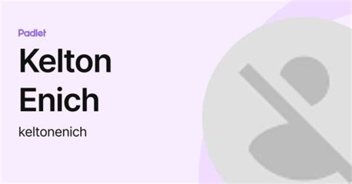 Kelton Enich: The Ultimate Guide To His Acting Career