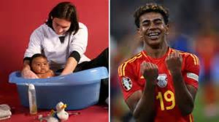Messi's Priceless Moment: Bathing Baby Lamine Yamal With Love